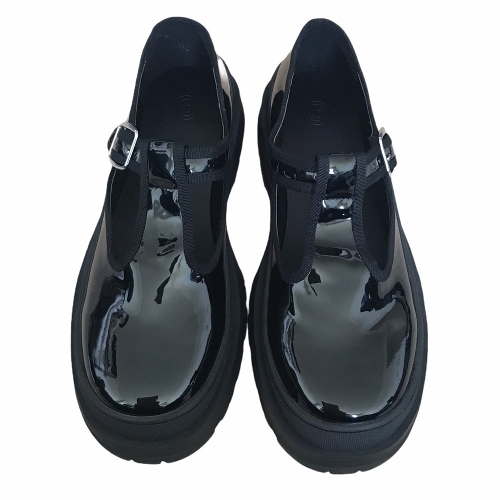 Urban Outfitters Chunky Black T Strap Mary Janes